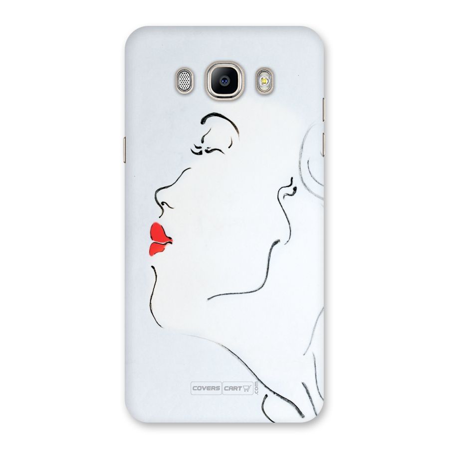 Girl in Red Lipstick Back Case Back Case for Galaxy On8