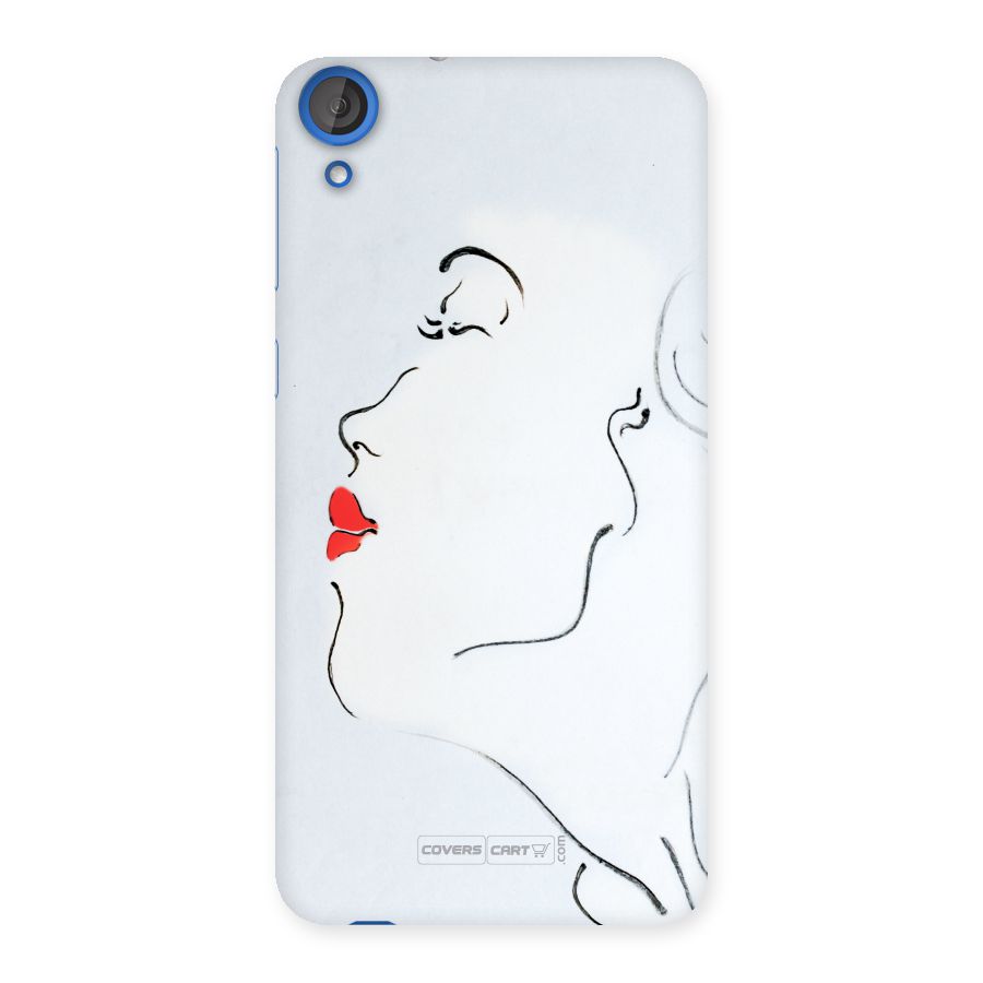 Girl in Red Lipstick Back Case Back Case for HTC Desire 820s