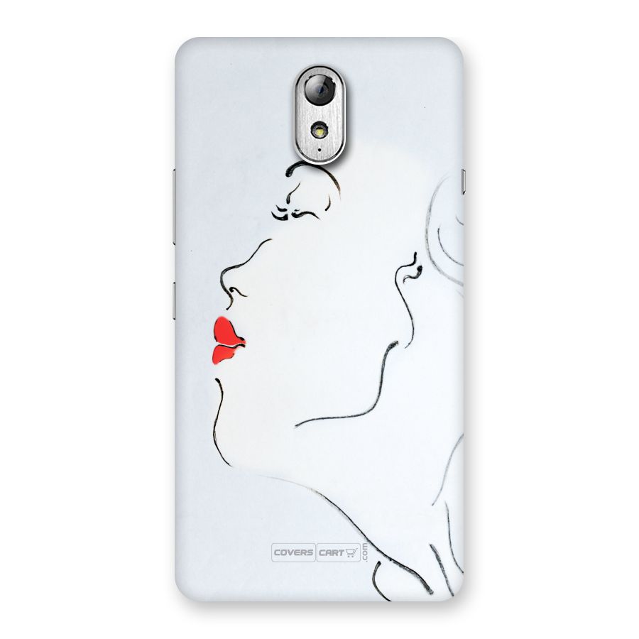 Girl in Red Lipstick Back Case Back Case for Lenovo Vibe P1M
