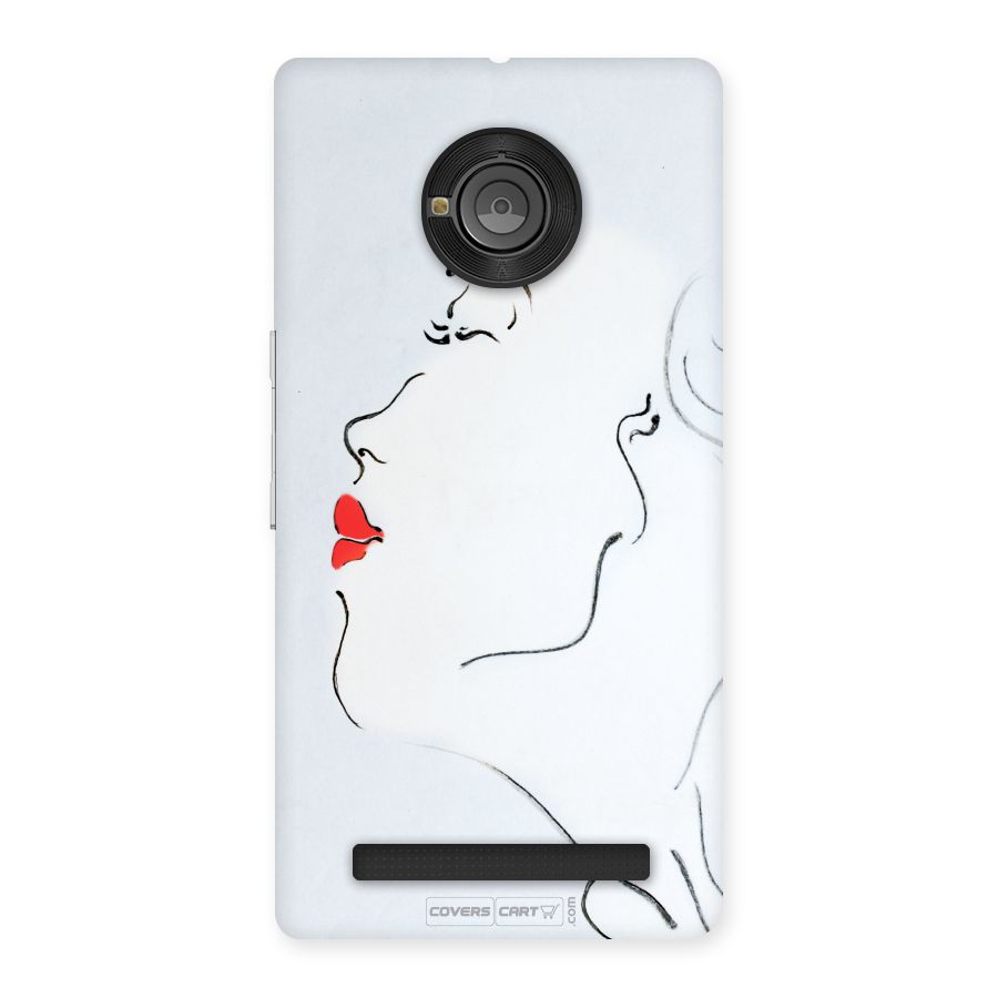 Girl in Red Lipstick Back Case Back Case for YU Yunique