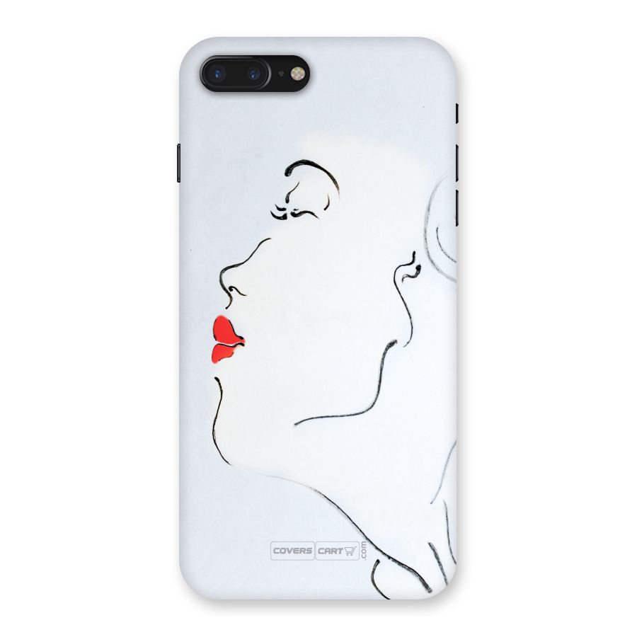 Girl in Red Lipstick Back Case Back Case for iPhone 7 Plus
