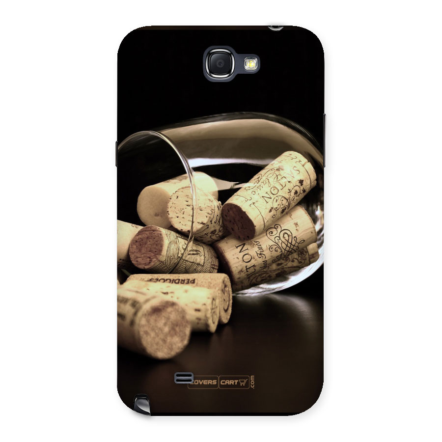 Glass Cork Back Case for Galaxy Note 2