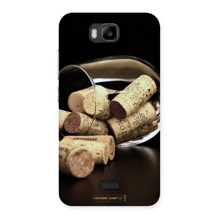 Glass Cork Back Case for Honor Bee