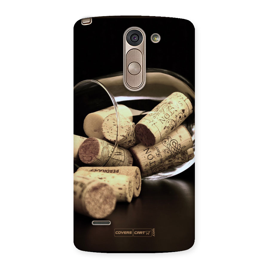 Glass Cork Back Case for LG G3 Stylus