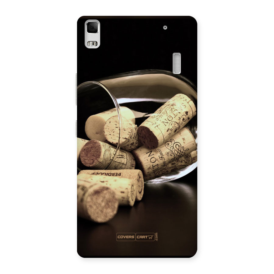 Glass Cork Back Case for Lenovo A7000
