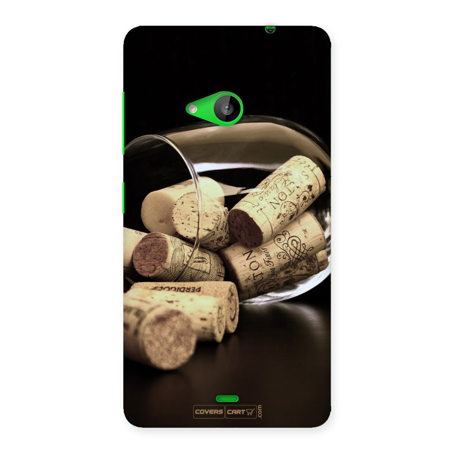 Glass Cork Back Case for Lumia 535