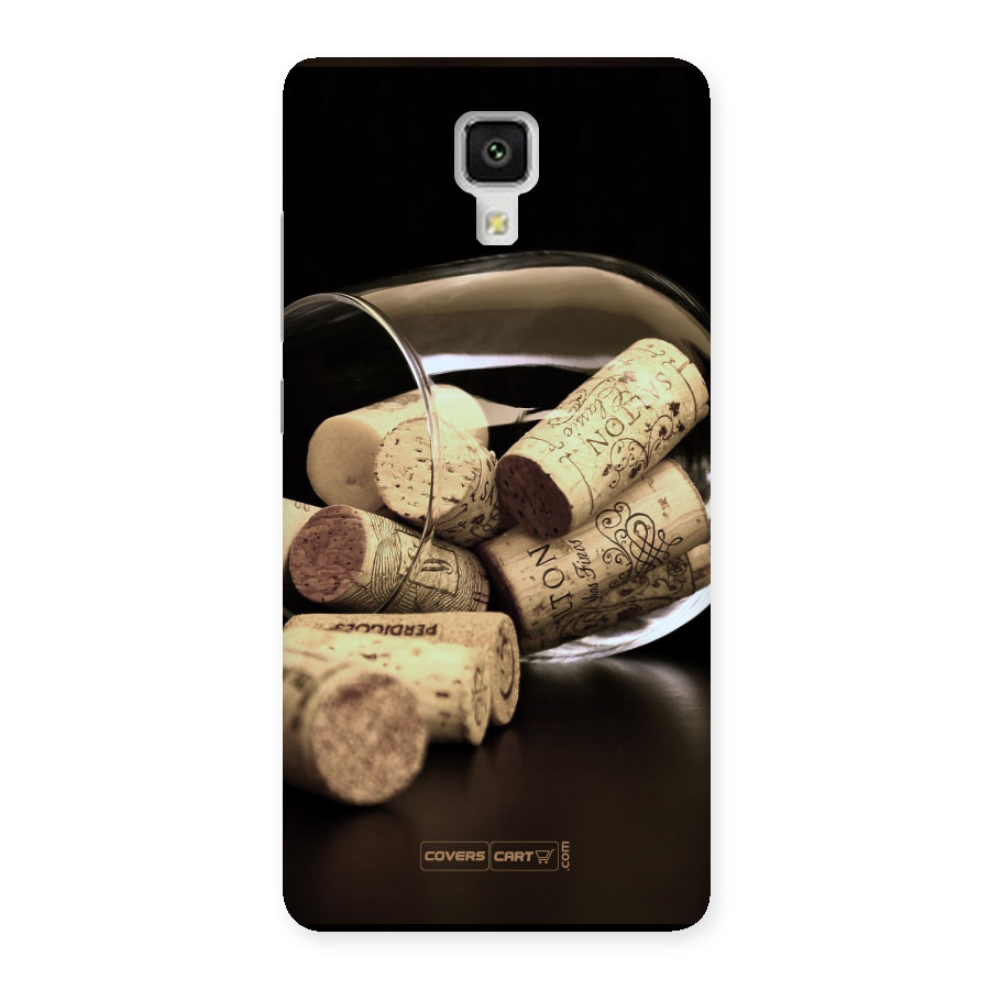 Glass Cork Back Case for Mi4
