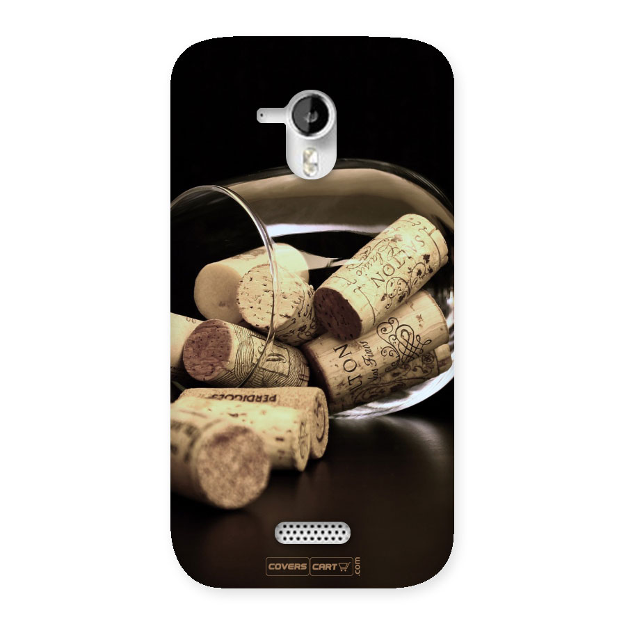 Glass Cork Back Case for Micromax A116 Canvas HD
