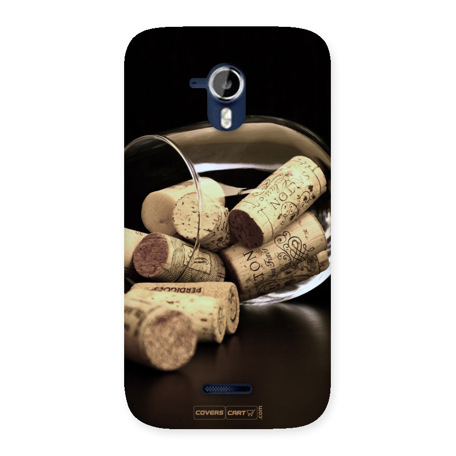 Glass Cork Back Case for Micromax A117 Canvas Magnus