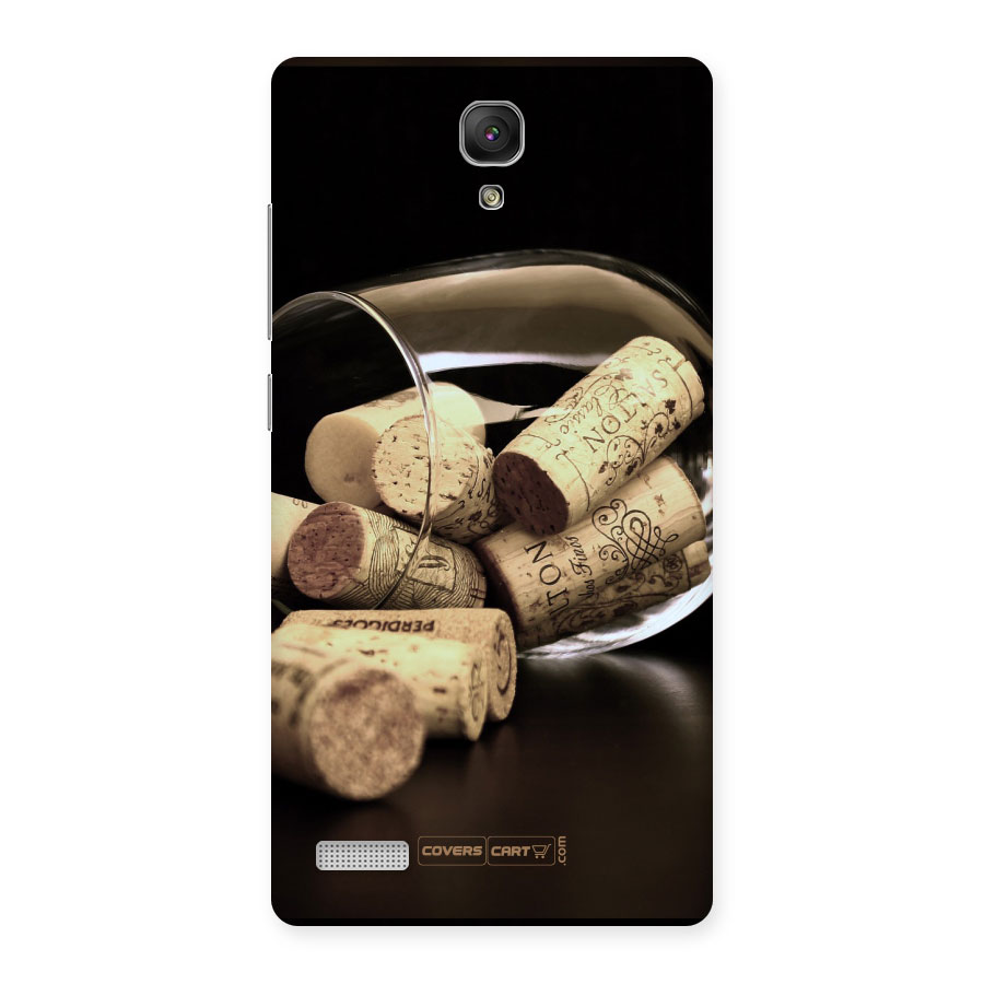Glass Cork Back Case for Redmi Note