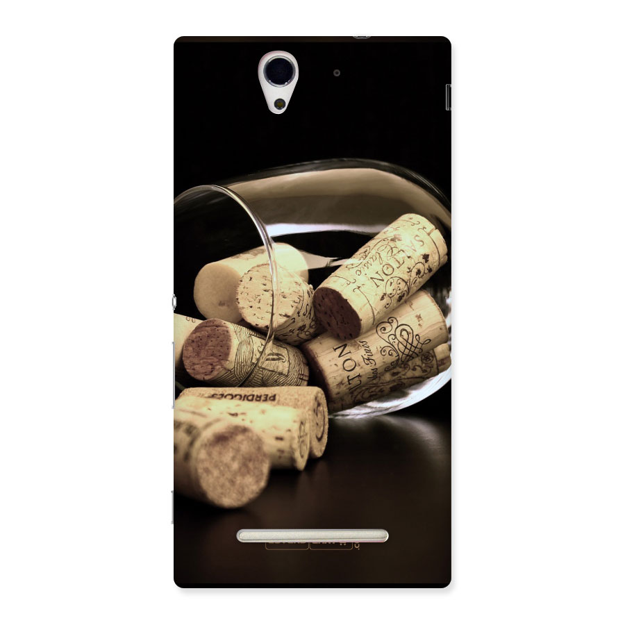 Glass Cork Back Case for Xperia C3