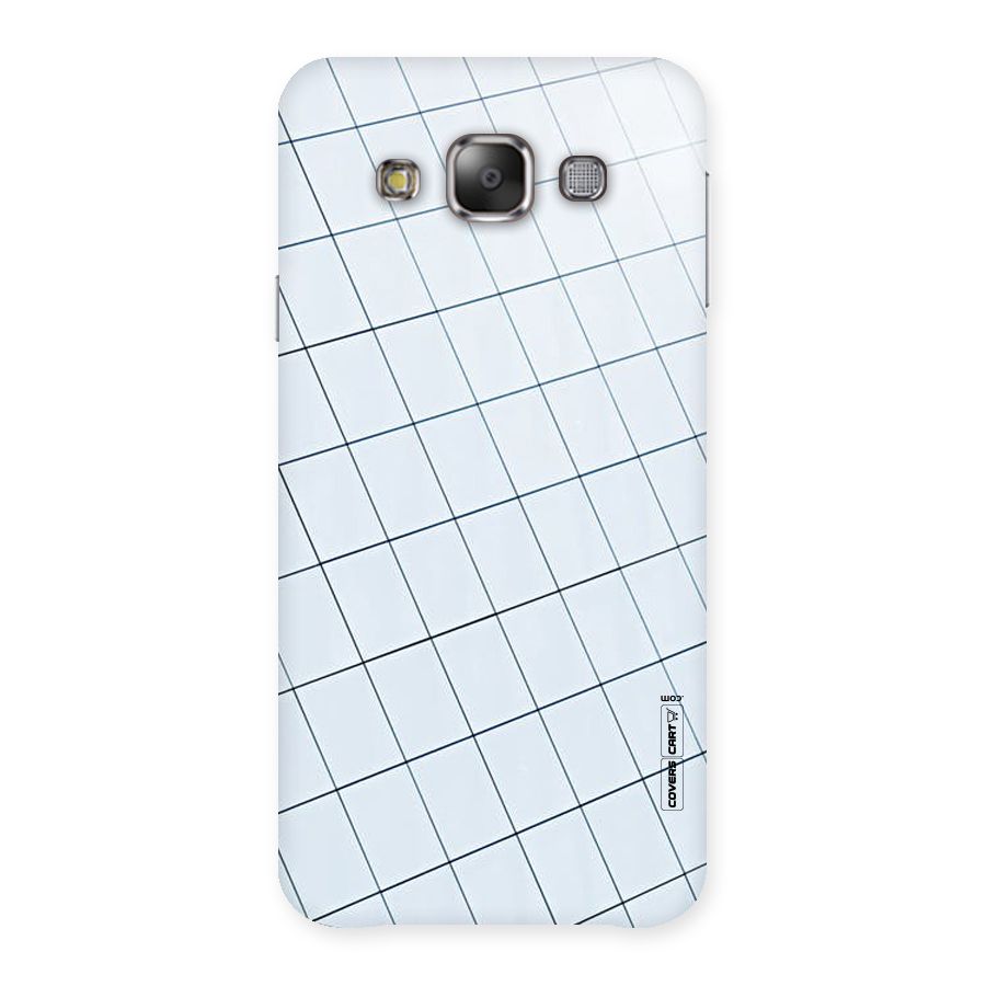 Glass Square Wall Back Case for Galaxy E7