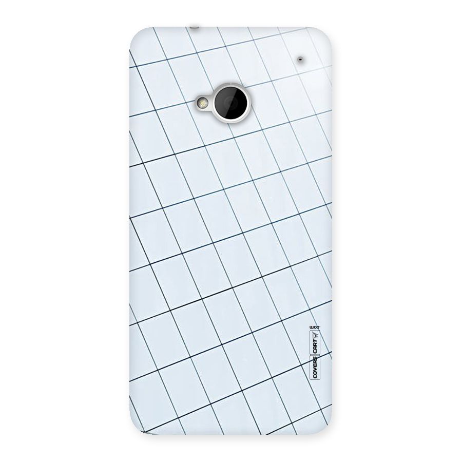 Glass Square Wall Back Case for HTC One M7