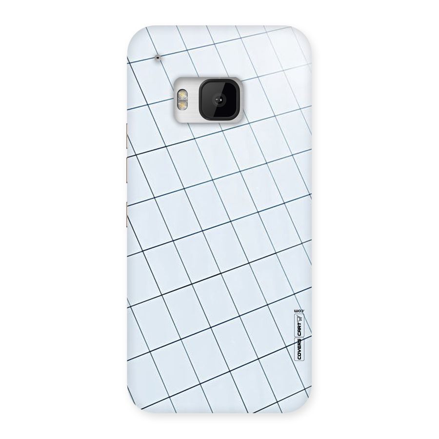 Glass Square Wall Back Case for HTC One M9