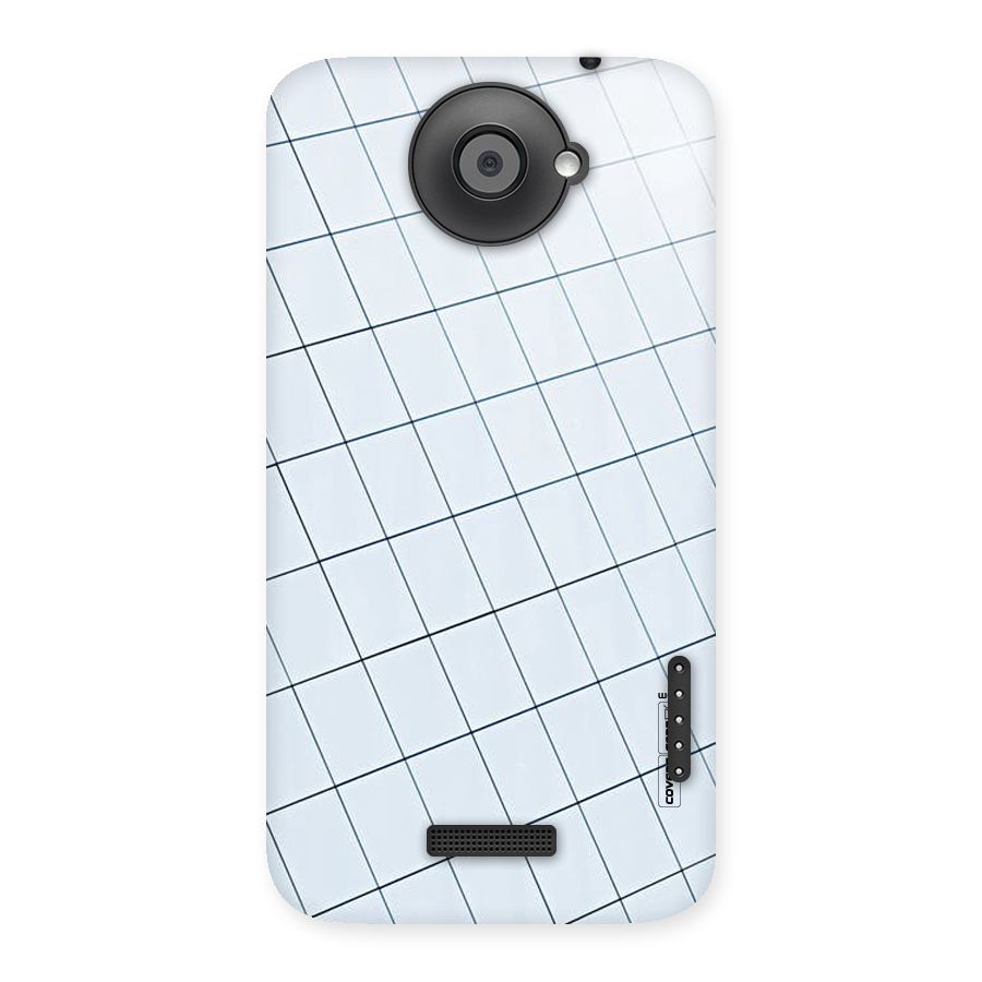 Glass Square Wall Back Case for HTC One X