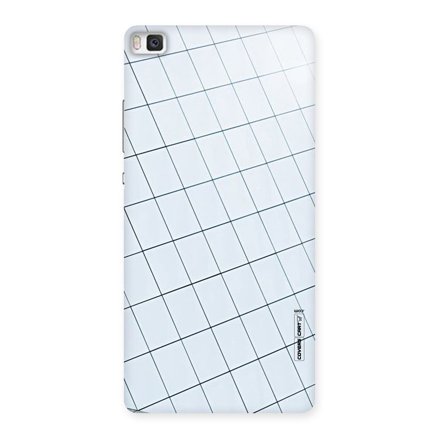 Glass Square Wall Back Case for Huawei P8