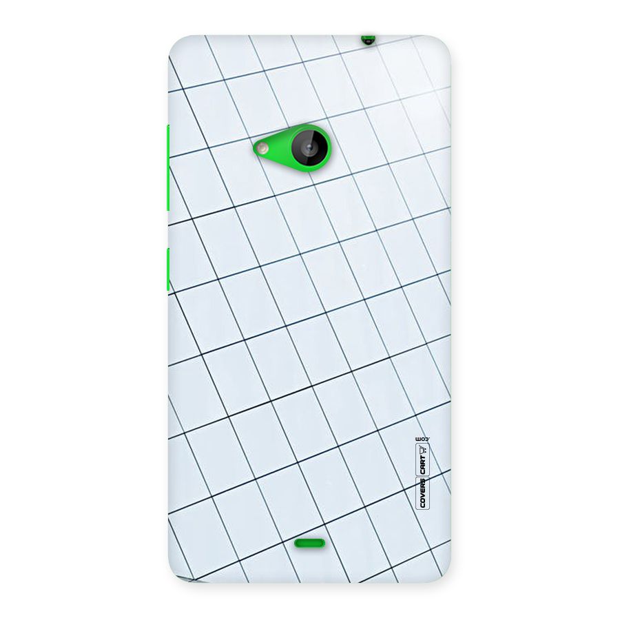 Glass Square Wall Back Case for Lumia 535