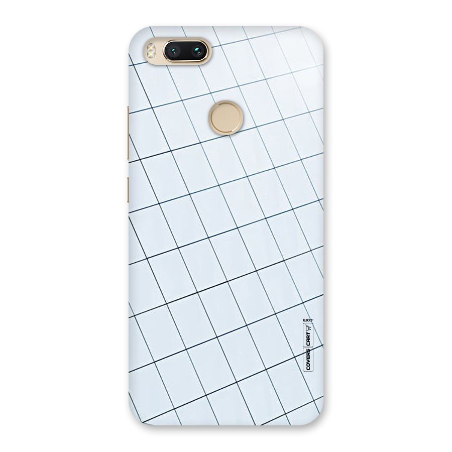 Glass Square Wall Back Case for Mi A1