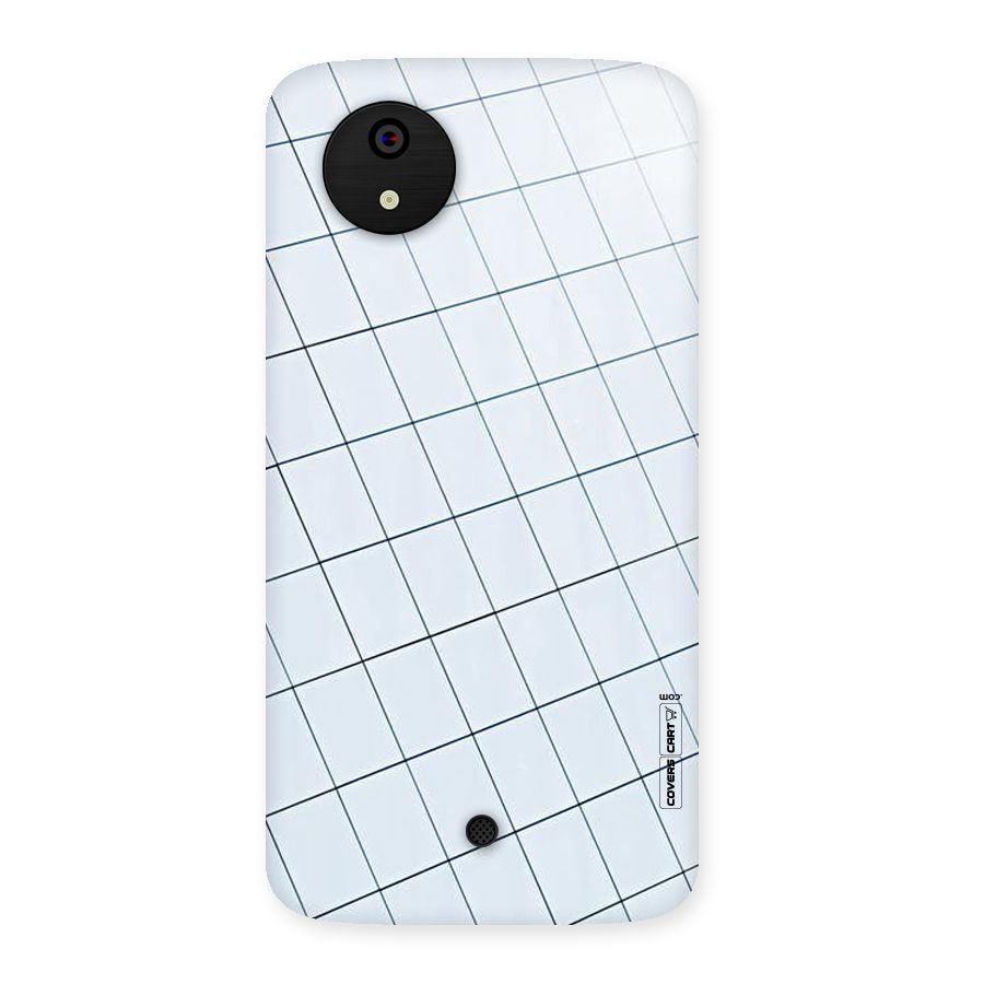 Glass Square Wall Back Case for Micromax Canvas A1
