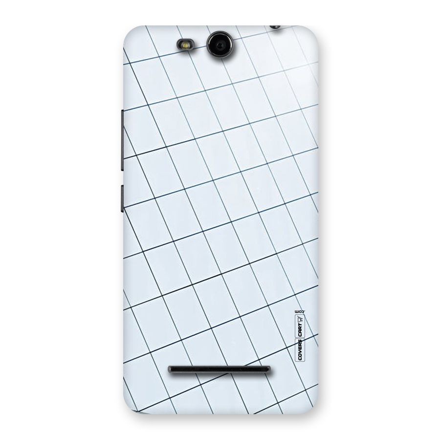Glass Square Wall Back Case for Micromax Canvas Juice 3 Q392