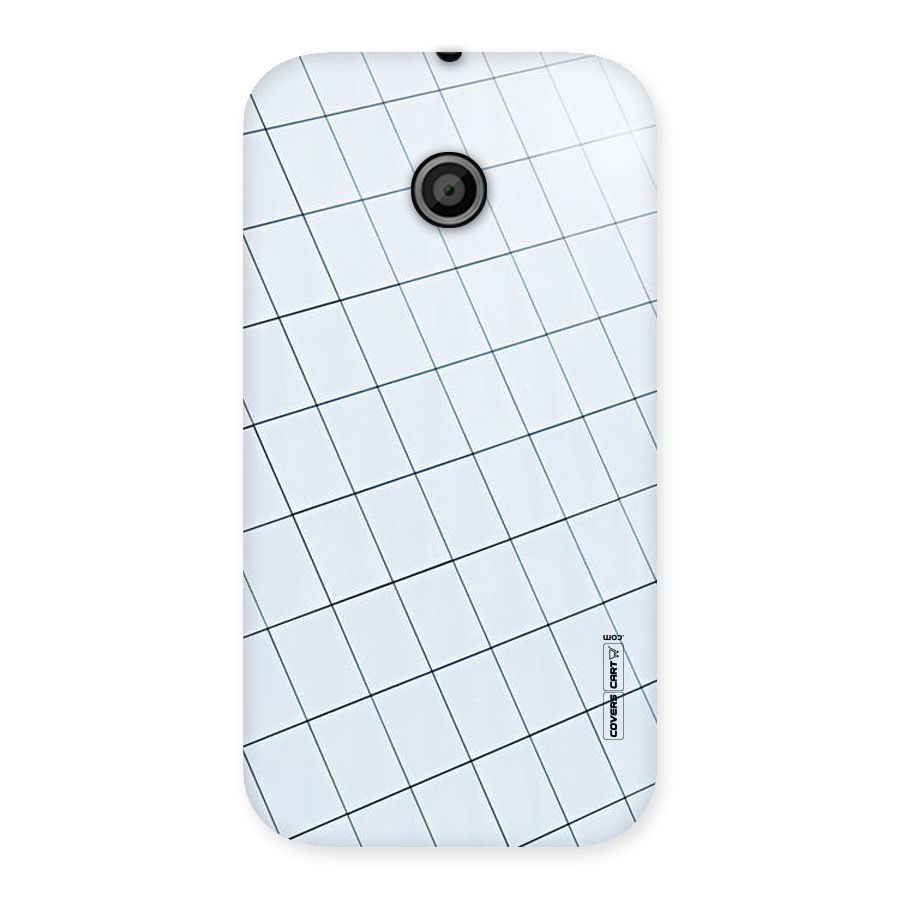 Glass Square Wall Back Case for Moto E