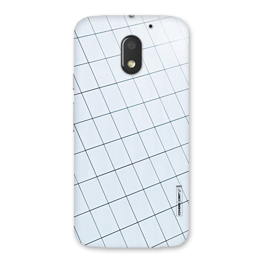 Glass Square Wall Back Case for Moto E3 Power