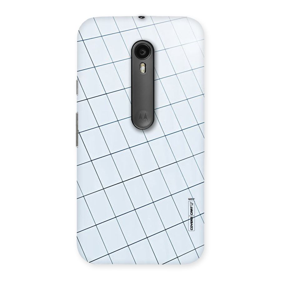 Glass Square Wall Back Case for Moto G3