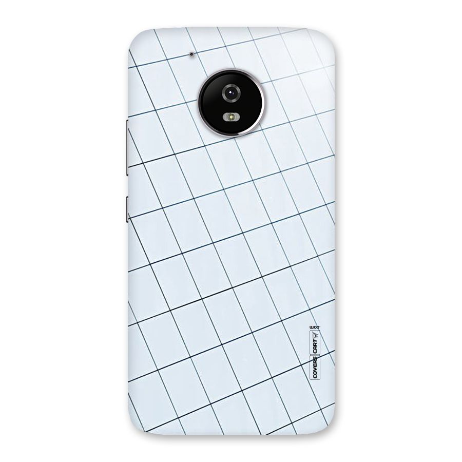 Glass Square Wall Back Case for Moto G5