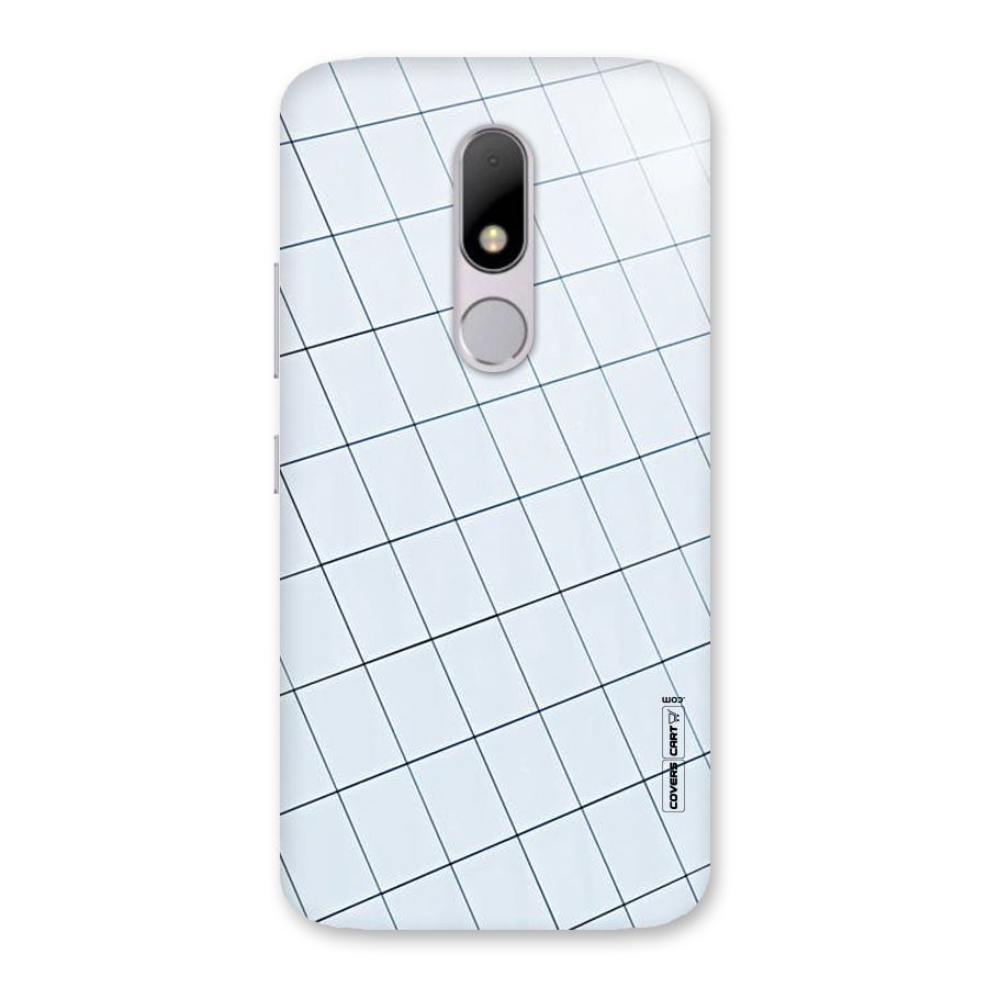 Glass Square Wall Back Case for Moto M