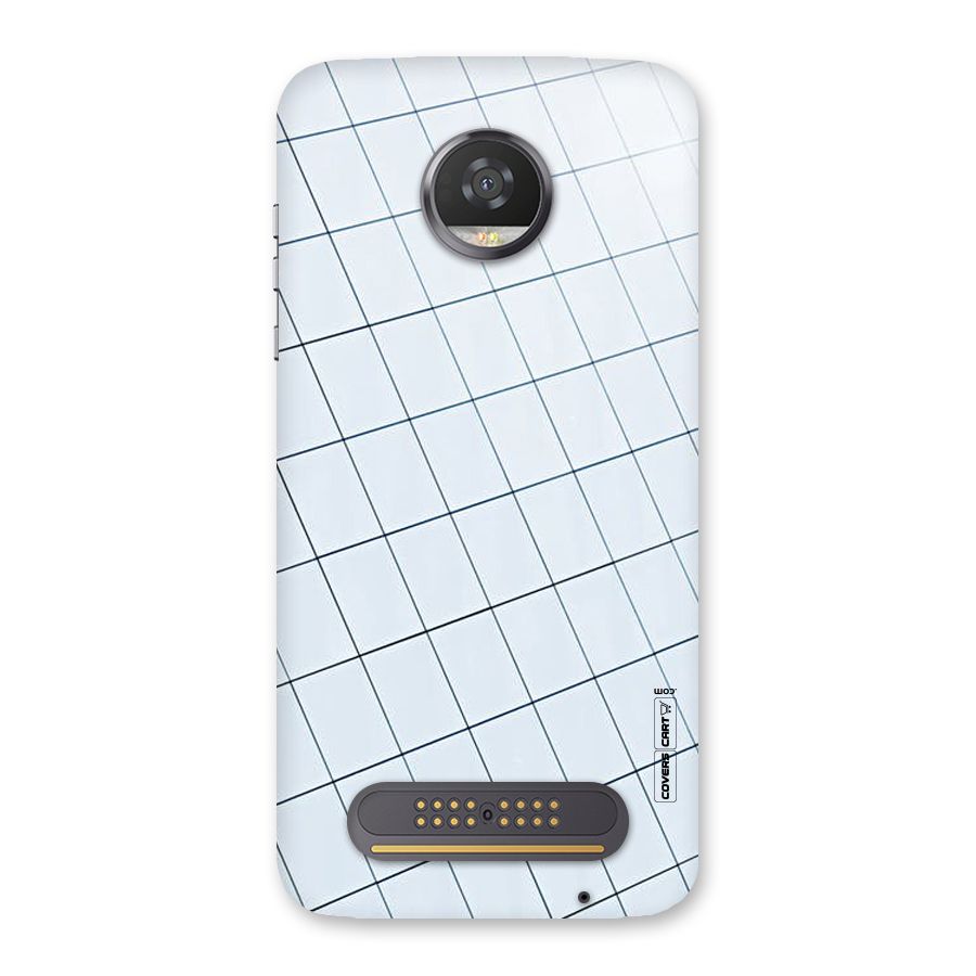 Glass Square Wall Back Case for Moto Z2 Play