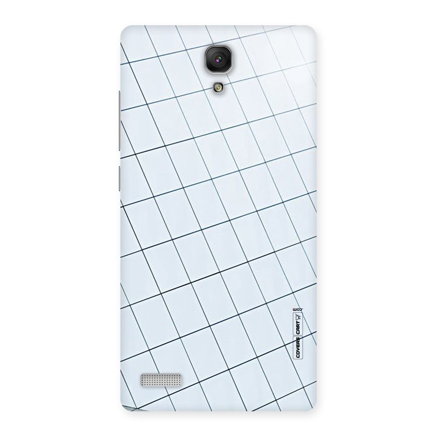 Glass Square Wall Back Case for Redmi Note