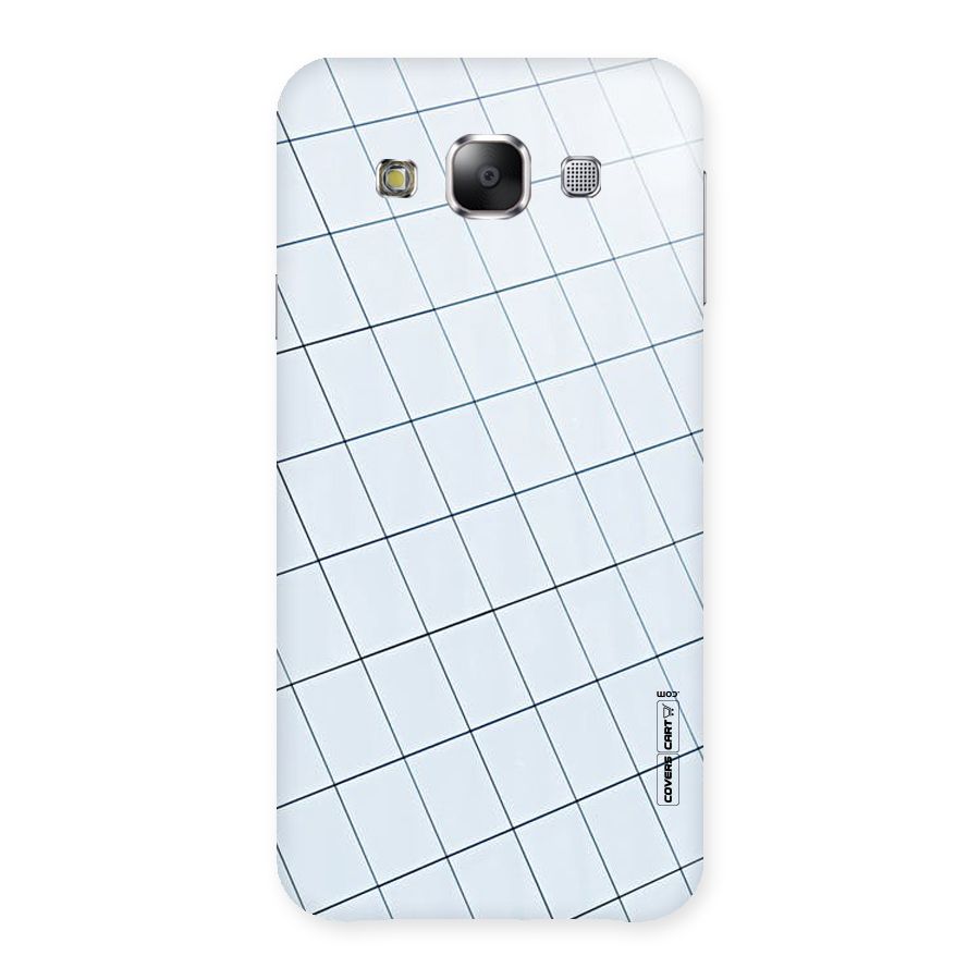 Glass Square Wall Back Case for Samsung Galaxy E5