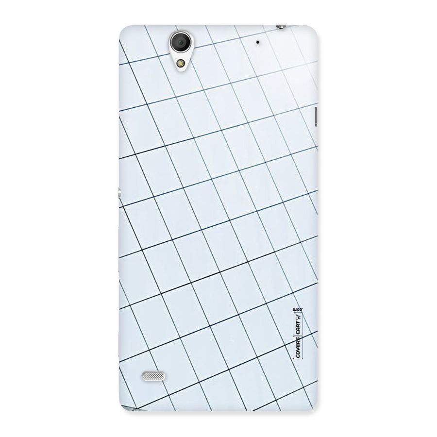 Glass Square Wall Back Case for Sony Xperia C4