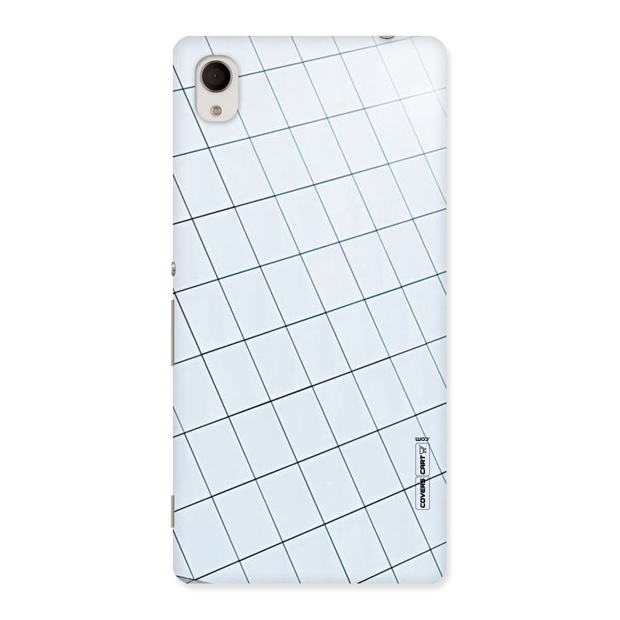 Glass Square Wall Back Case for Sony Xperia M4