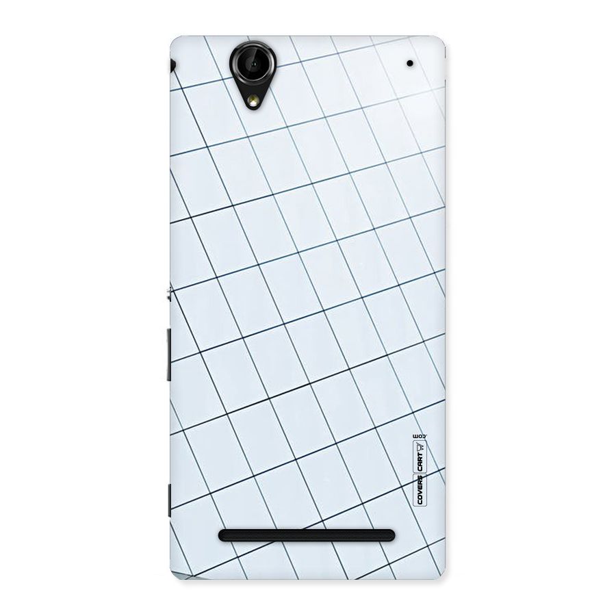 Glass Square Wall Back Case for Sony Xperia T2