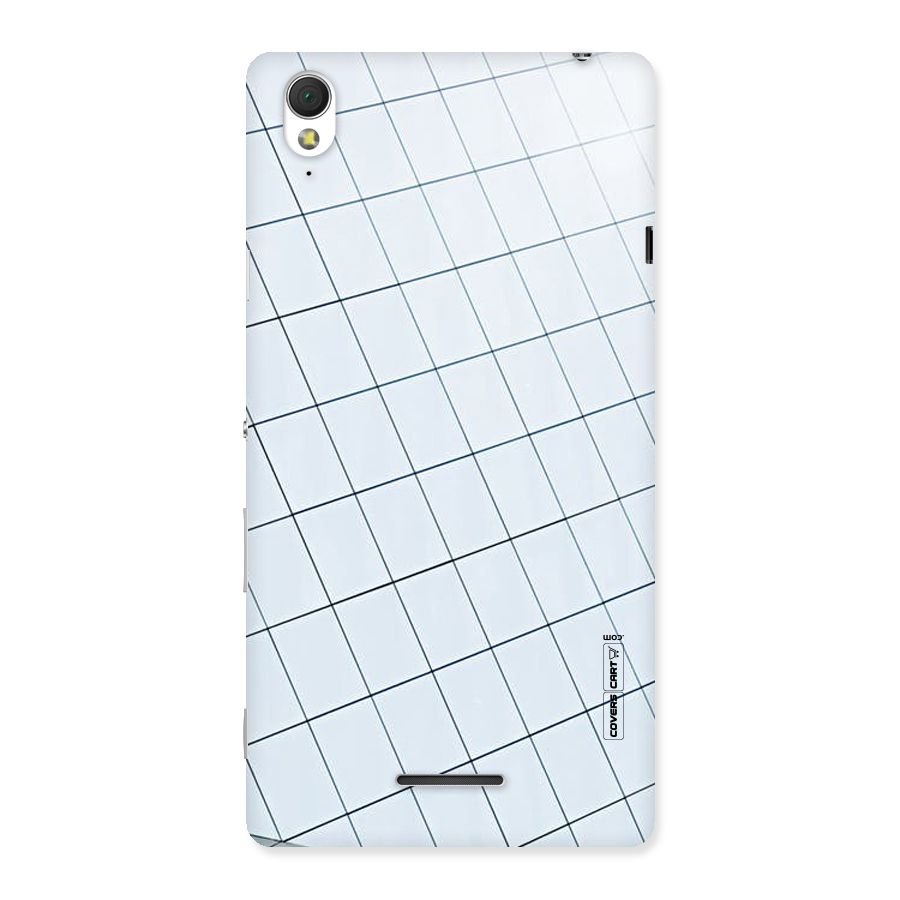 Glass Square Wall Back Case for Sony Xperia T3