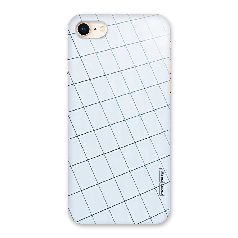 Glass Square Wall Back Case for iPhone 8