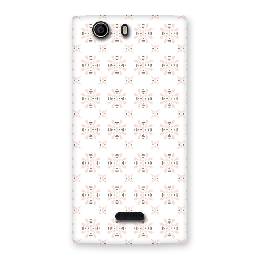 Pink Floral Pattern Back Case for Canvas Nitro 2 E311