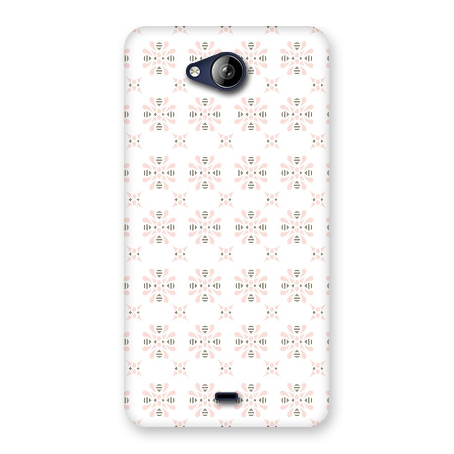 Pink Floral Pattern Back Case for Canvas Play Q355