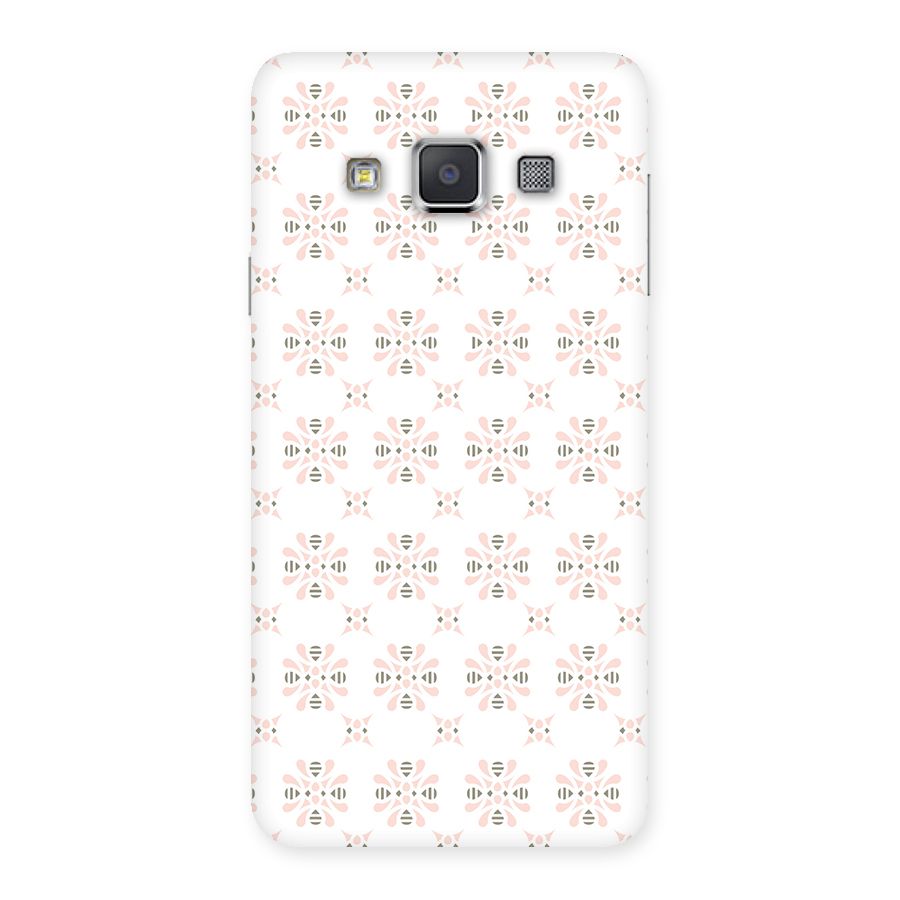 Pink Floral Pattern Back Case for Galaxy A3