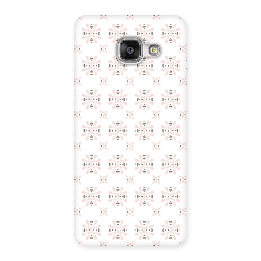 Pink Floral Pattern Back Case for Galaxy A3 2016