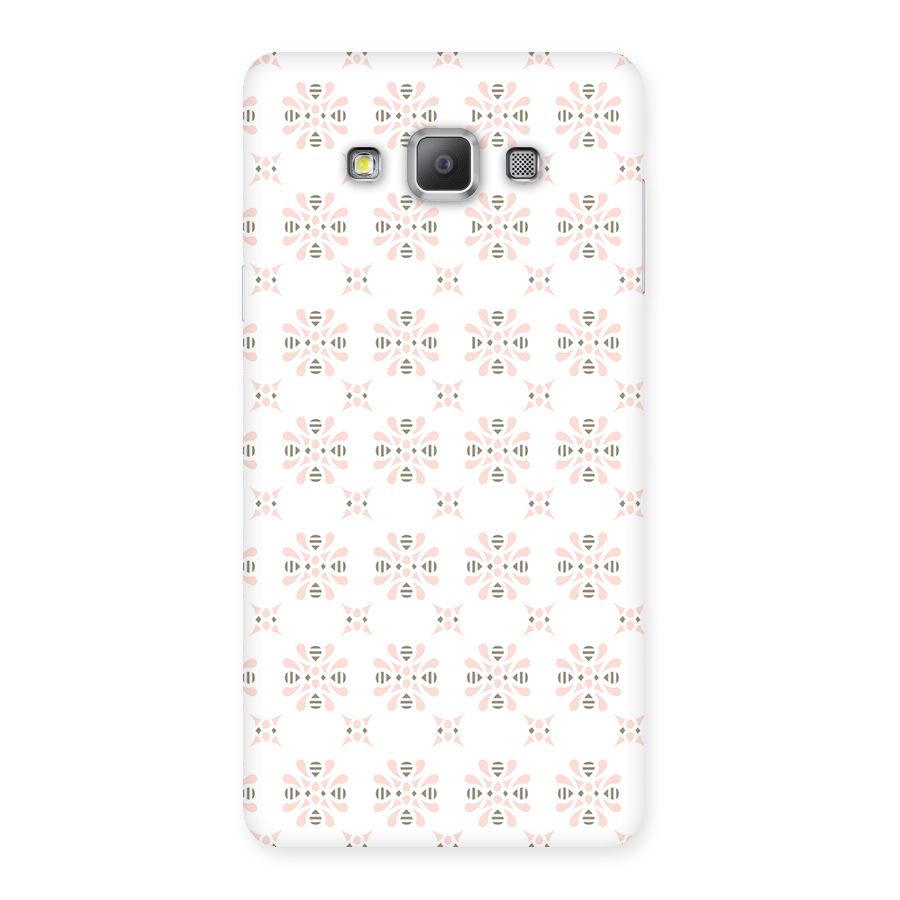 Pink Floral Pattern Back Case for Galaxy A7