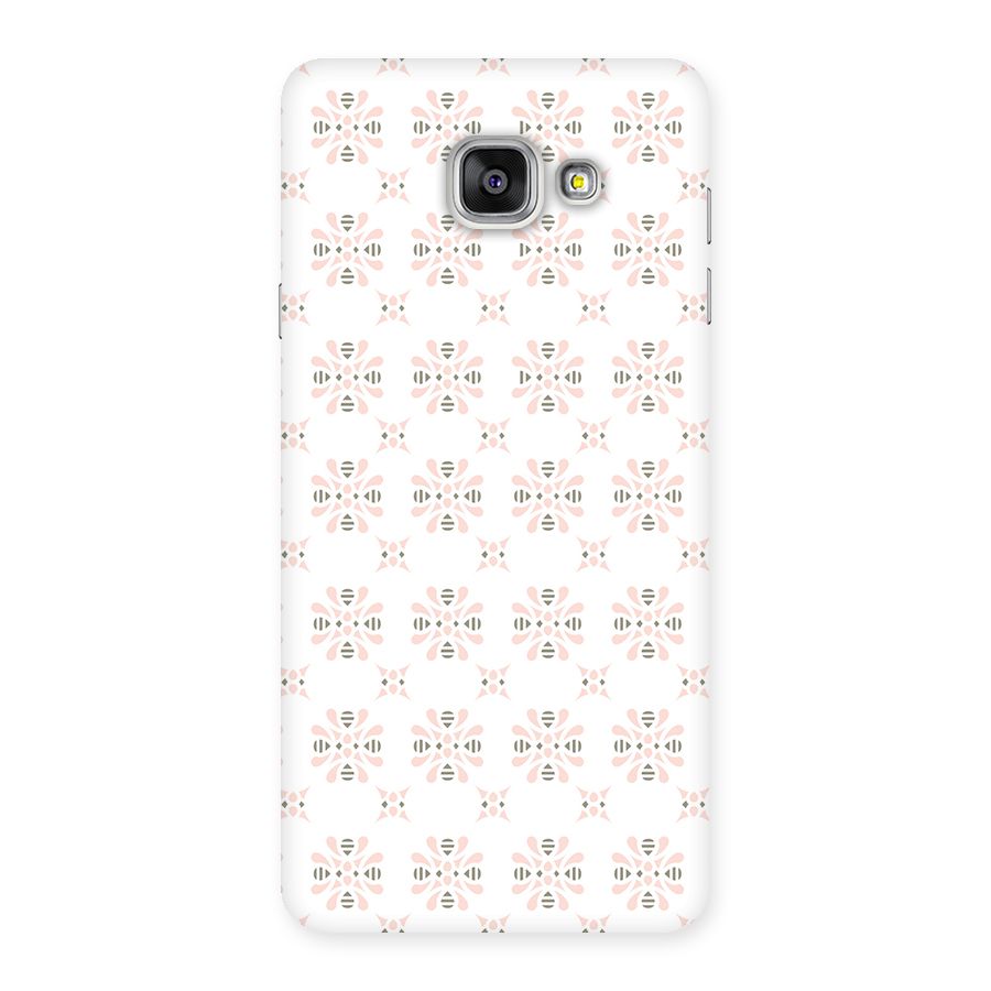 Pink Floral Pattern Back Case for Galaxy A7 2016