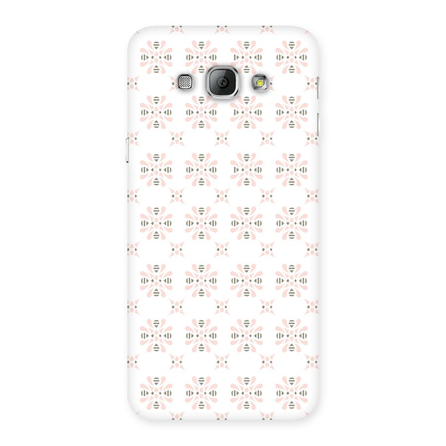 Pink Floral Pattern Back Case for Galaxy A8