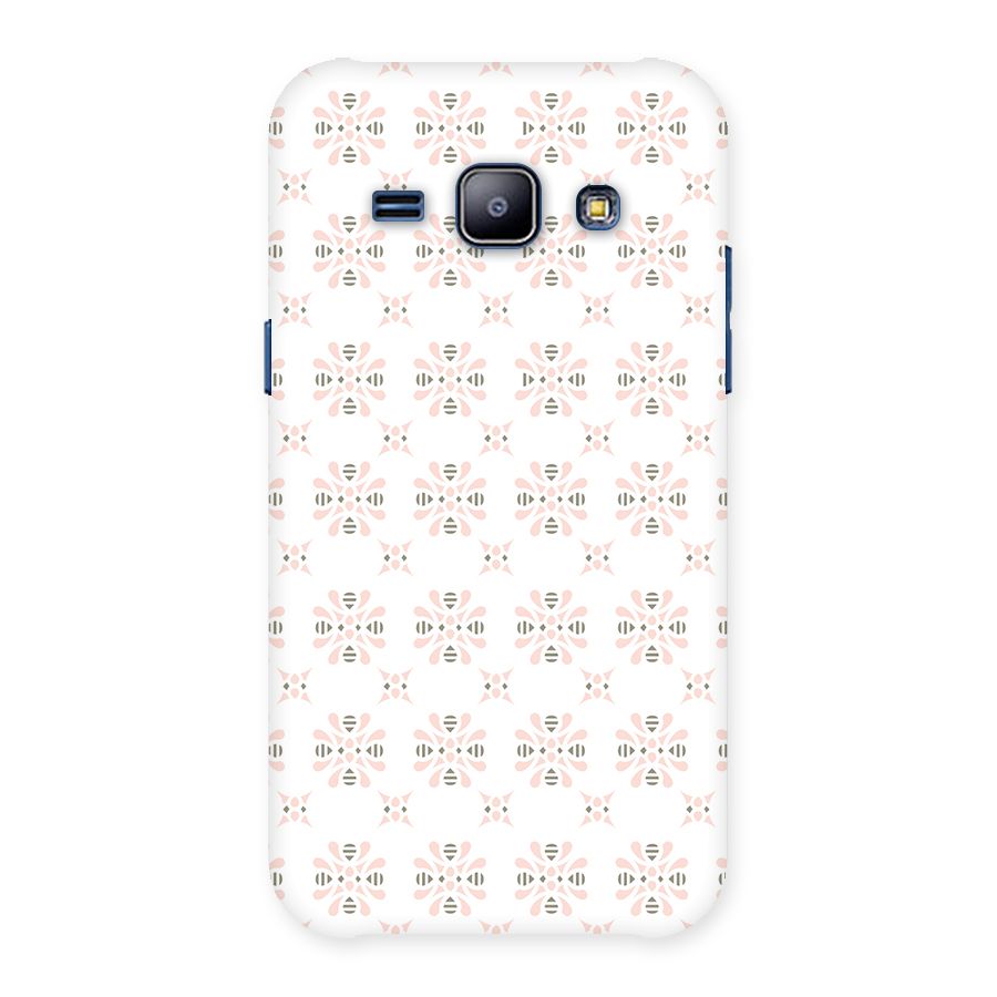 Pink Floral Pattern Back Case for Galaxy J1