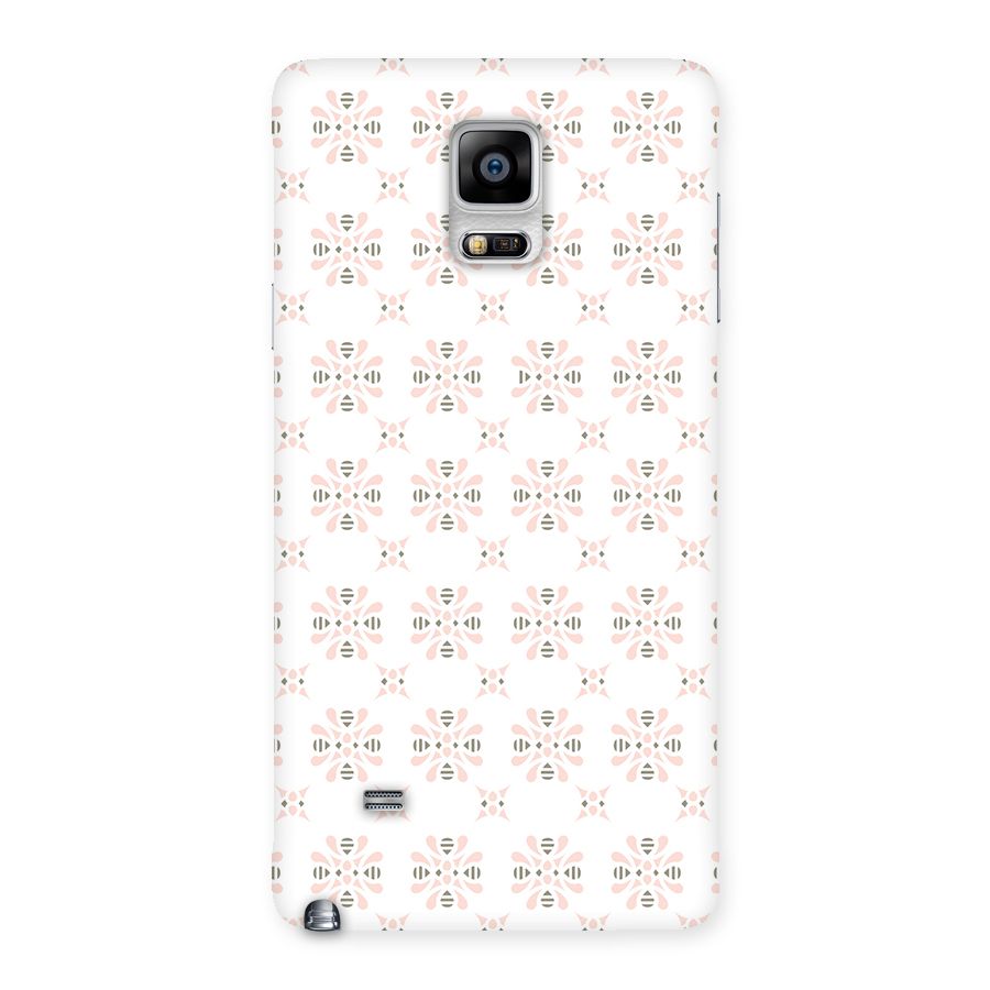 Pink Floral Pattern Back Case for Galaxy Note 4