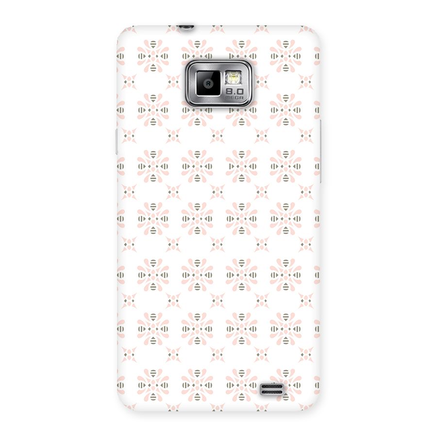 Pink Floral Pattern Back Case for Galaxy S2