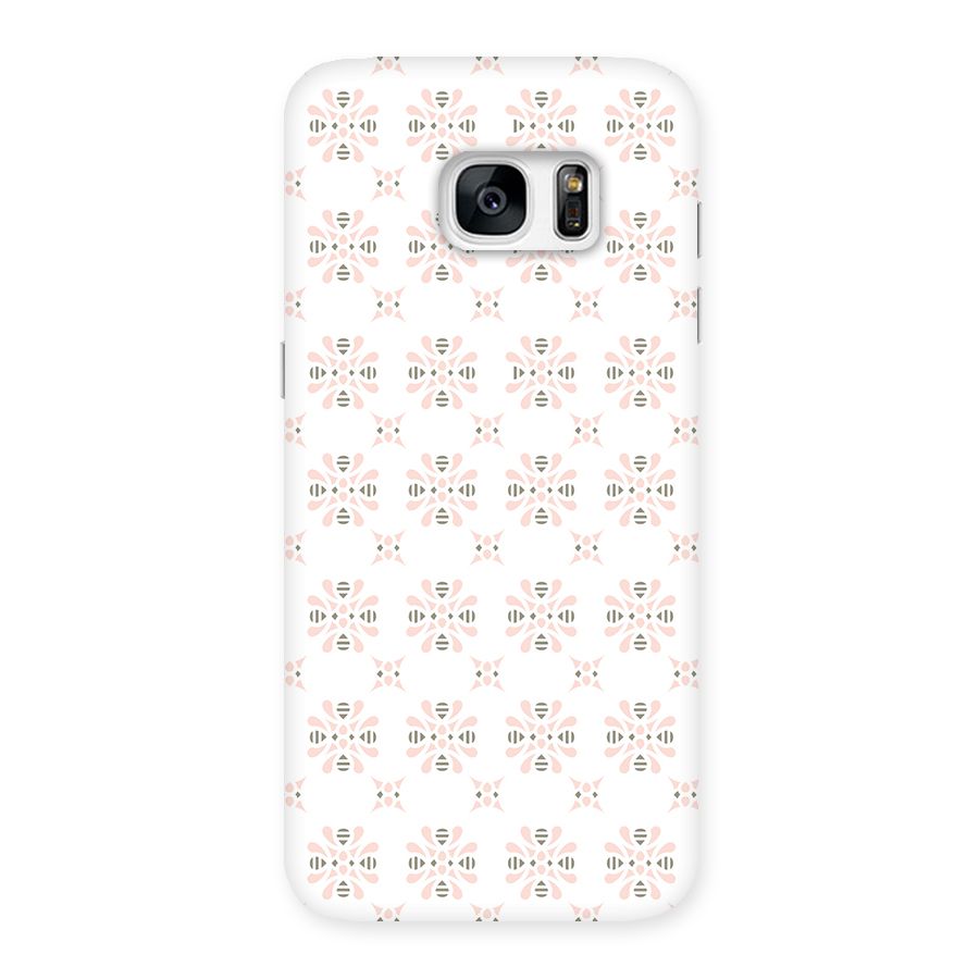 Pink Floral Pattern Back Case for Galaxy S7 Edge