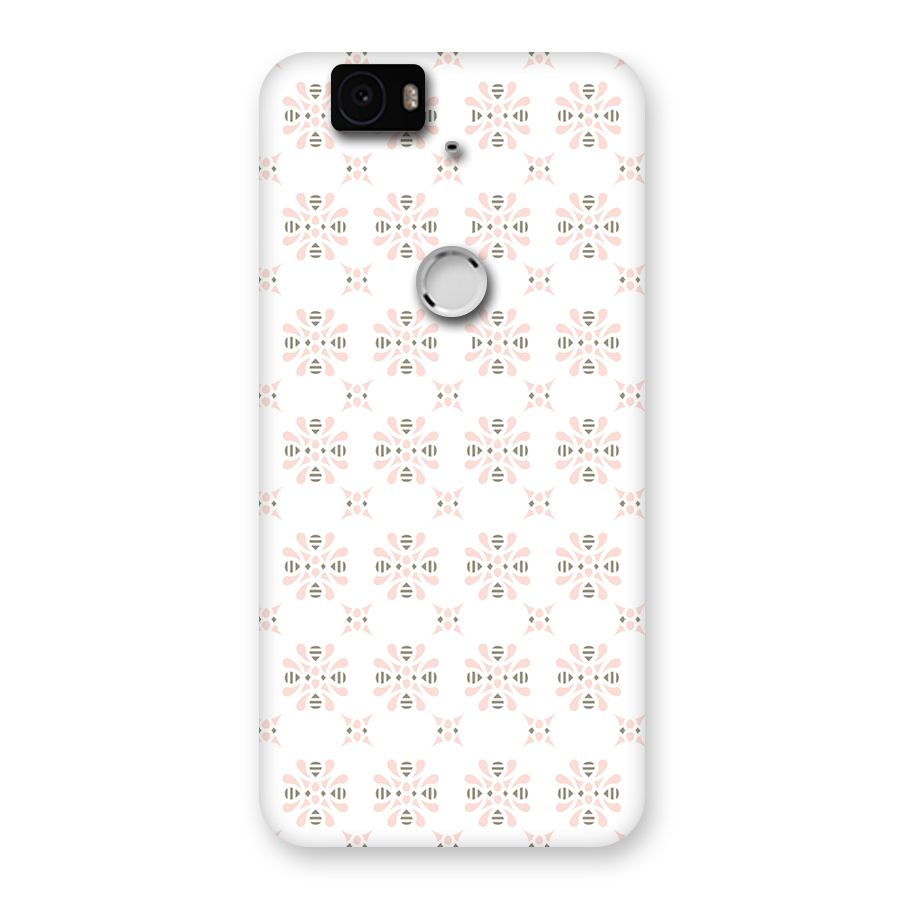 Pink Floral Pattern Back Case for Google Nexus-6P