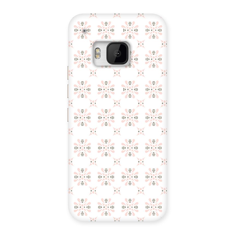 Pink Floral Pattern Back Case for HTC One M9
